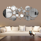 3D Acrylic Circle Wall Mirror